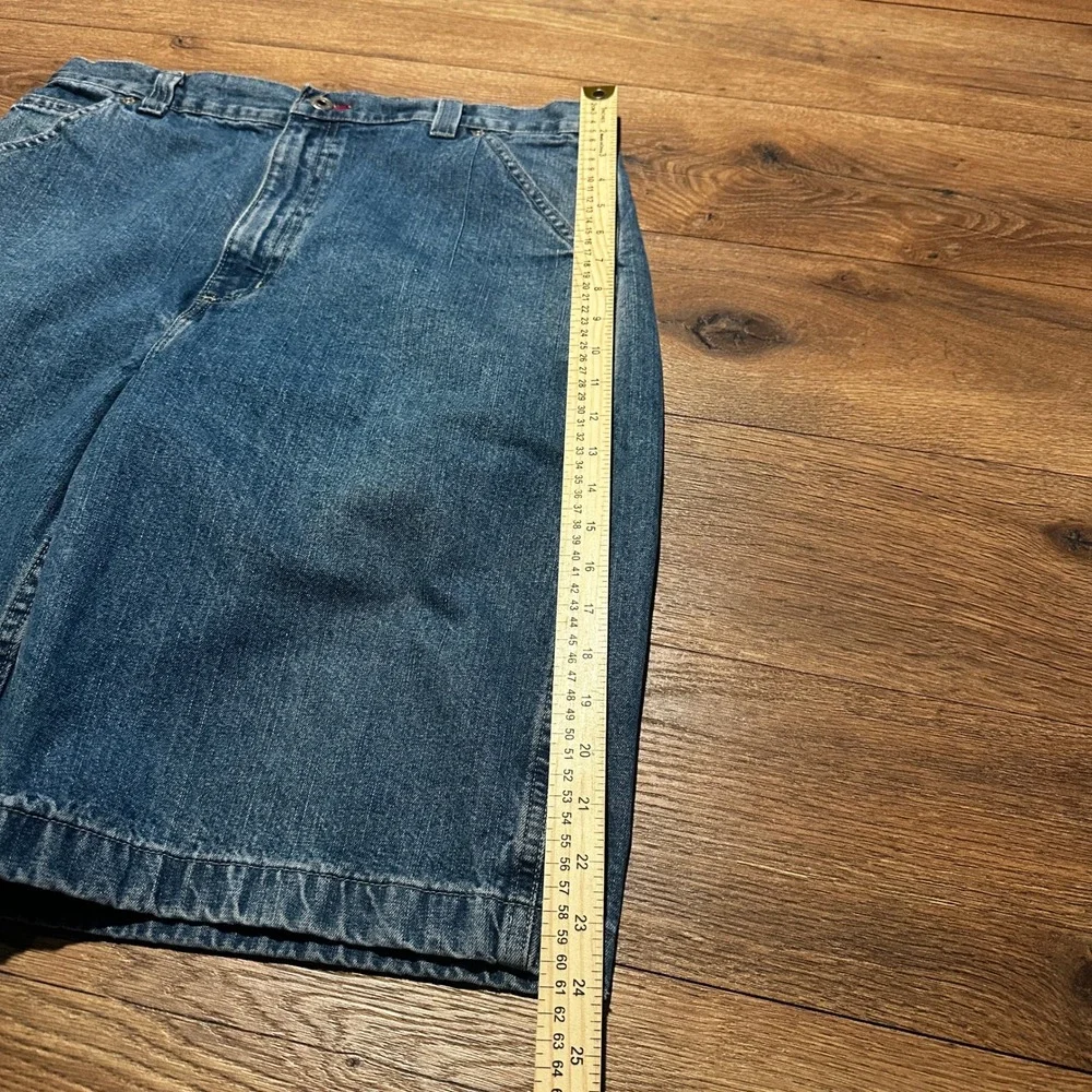 Vintage Arizona Jean Co Blue Carpenter Denim Shorts Mens 34 Baggy Y2K Workwear